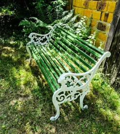 Sale Pamono Cast Iron Garden Bench, 1920s