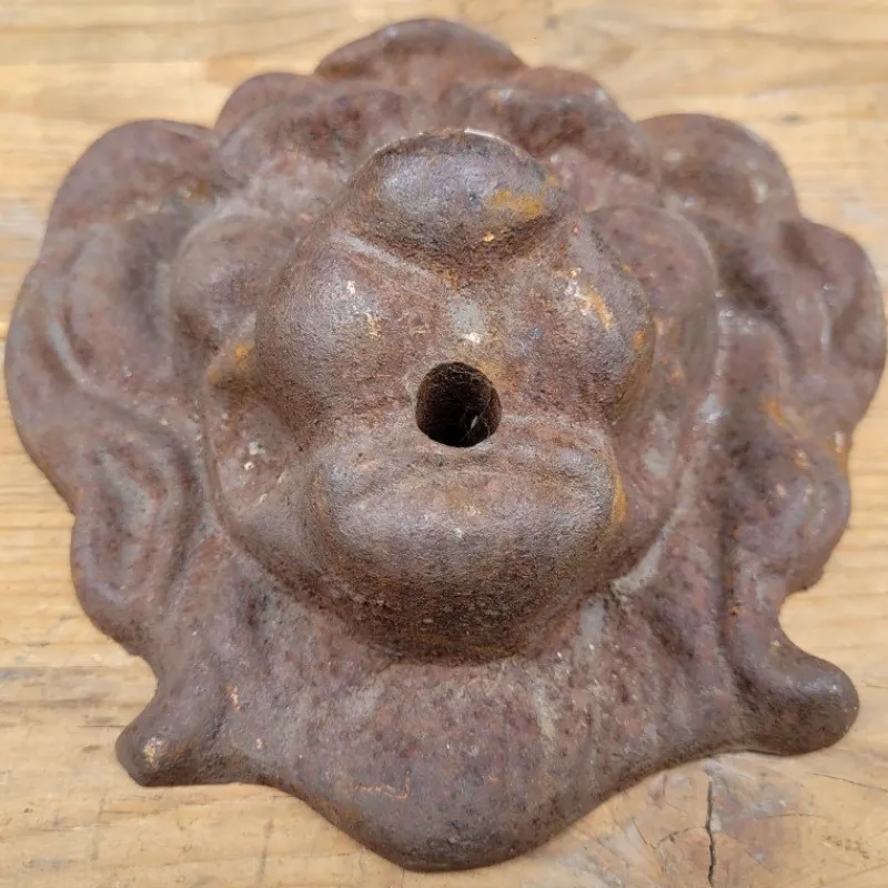 Hot Pamono Cast Iron Gargoyle Lion Fountain Water Ornament