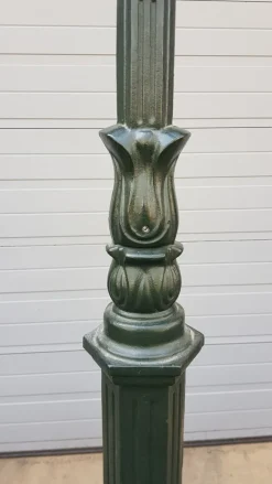 Pamono Cast Iron Lamp Post M2 with Cast Iron Square Lantern