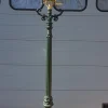 Pamono Cast Iron Lamp Post Rotterdammer with Square Copper Lantern> Garden Lighting