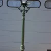 Clearance Pamono Cast Iron Lamp Post Rotterdammer with Square Cast Iron Lantern