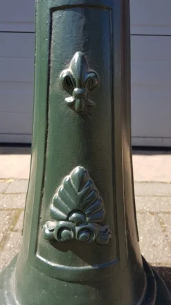 Clearance Pamono Cast Iron Lamp Post Rotterdammer with Square Cast Iron Lantern