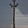 Outlet Pamono Cast Iron Lamp Post with Square Cast Iron Lantern