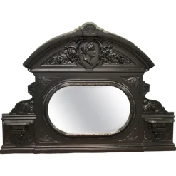 Pamono Cast Iron Overmantel Mirror, 19th Century> Mirrors