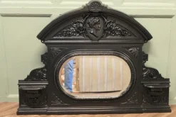 Pamono Cast Iron Overmantel Mirror, 19th Century> Mirrors