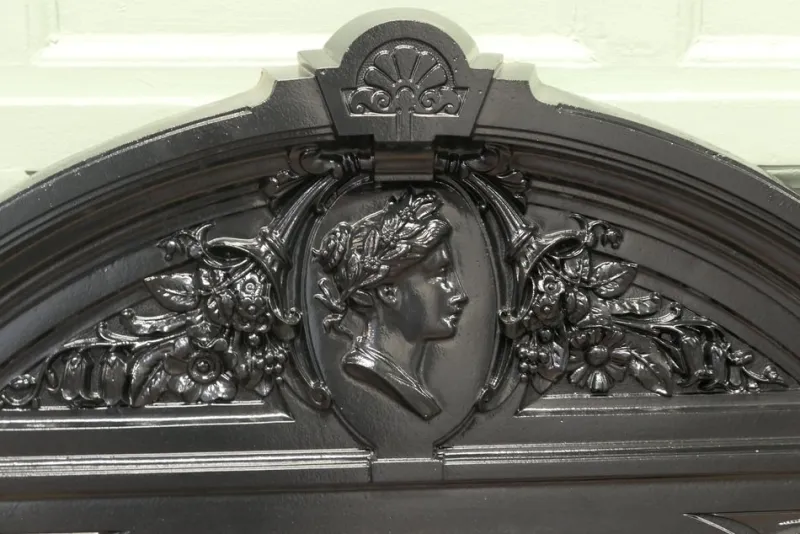 Pamono Cast Iron Overmantel Mirror, 19th Century> Mirrors