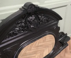 Pamono Cast Iron Overmantel Mirror, 19th Century><noscript><img width=
