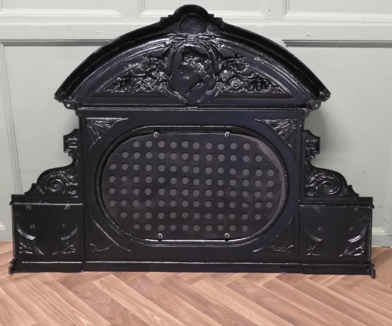 Pamono Cast Iron Overmantel Mirror, 19th Century> Mirrors