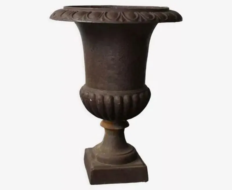 Pamono Cast Iron Urn Planter Campana, France> Garden Accessories