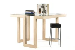 Discount Pamono Castile Dining Table in Roman Travertine and Marble by Joaquín Moll