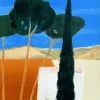 Outlet Pamono Cathelin, Landscape of Provence, Original Lithograph
