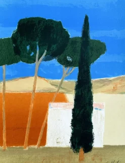 Outlet Pamono Cathelin, Landscape of Provence, Original Lithograph