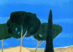 Outlet Pamono Cathelin, Landscape of Provence, Original Lithograph