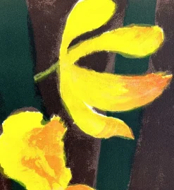 Pamono Cathelin, Orchids, Original Lithograph><noscript><img width=