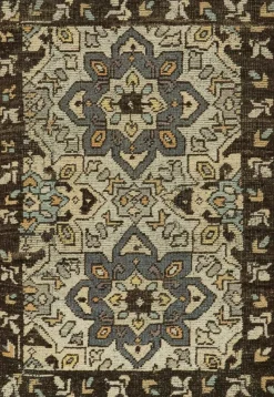 Outlet Pamono Caucasian Style Rug in Blue with Geometric Medallions from R&K Principal Jahanshah Nazmiyal