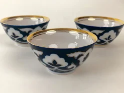 Sale Pamono Central Asian Hand-Painted Porcelain Tea Set in Cobalt Blue & Gold, 1960s, Set of 8