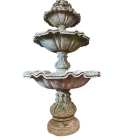 Pamono Central Fountain in Vicenza Stone, 1930s> Garden Accessories