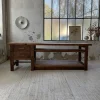 New Pamono Central Island Workbench in Oak, 1950s