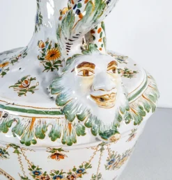 Hot Pamono Ceramic Amphora Vase from Moustiers, France
