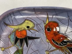 Pamono Ceramic Bird Dish from Vence, 1960s><noscript><img width=