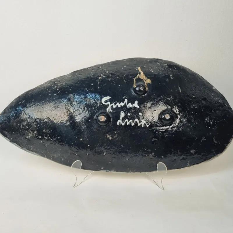 Online Pamono Ceramic Bowl with Bird Decor, 1960s