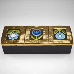 Pamono Ceramic Box from Mithé Espelt, 1960s> Trunks Crates & Baskets