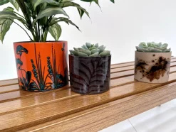 Online Pamono Ceramic Cachepots or Planters from Scheurich and Marei, Germany 1960s, Set of 3