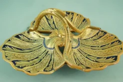 Clearance Pamono Ceramic Centerpiece with Sienese Gold Lustre from Luca Della Robbia, Gualdo Tadino, Italy, 1930s