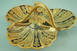 Clearance Pamono Ceramic Centerpiece with Sienese Gold Lustre from Luca Della Robbia, Gualdo Tadino, Italy, 1930s