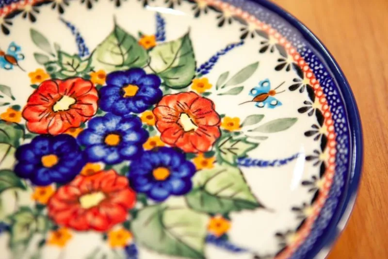 Pamono Ceramic Dessert Plate by Ceramika Boleslawiec, Set of 4> Decorative Plates