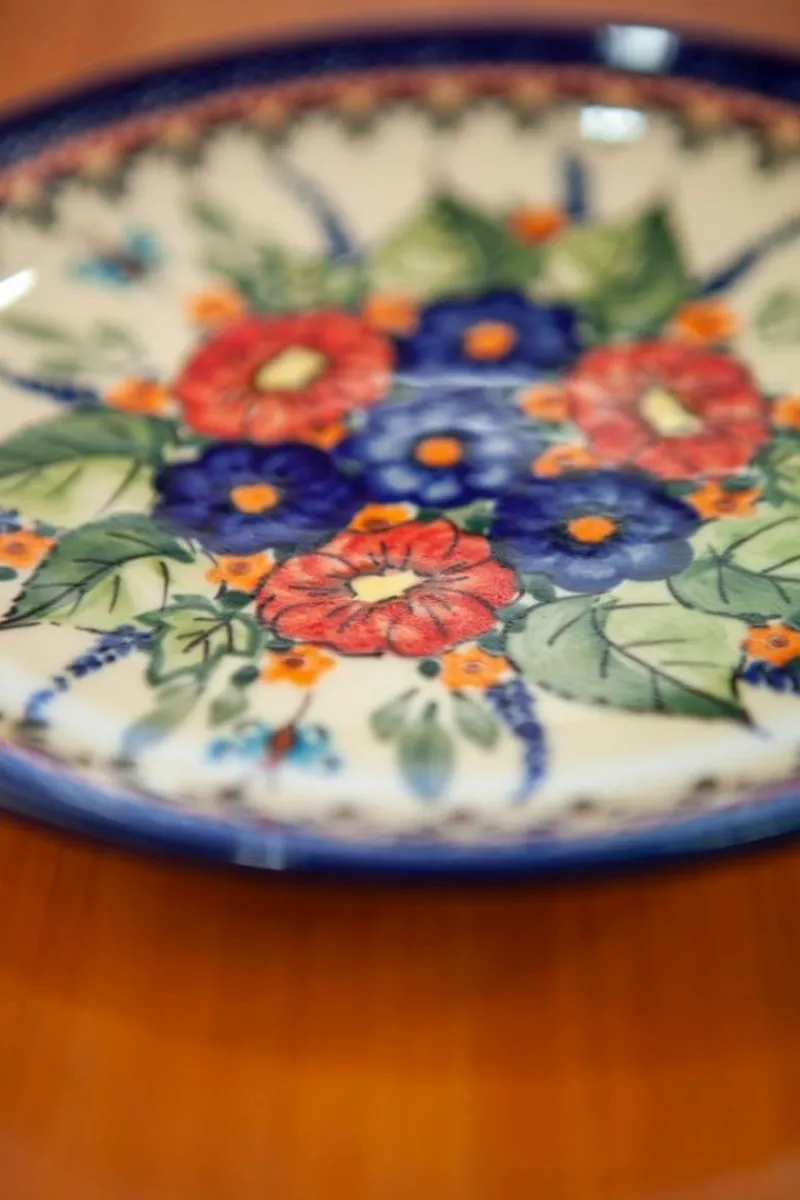 Pamono Ceramic Dessert Plate by Ceramika Boleslawiec, Set of 4> Decorative Plates