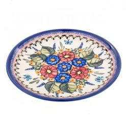 Pamono Ceramic Dessert Plate by Ceramika Boleslawiec, Set of 4><noscript><img width=