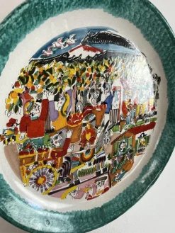 Pamono Ceramic Dish by De Simone, Italy, 1960s><noscript><img width=