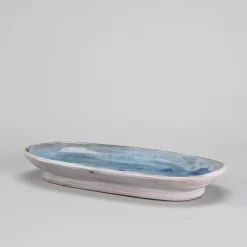 Pamono Ceramic Dish by Robert and Jean Cloutier, 1960s><noscript><img width=