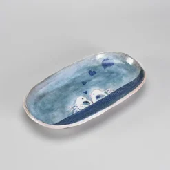 Pamono Ceramic Dish by Robert and Jean Cloutier, 1960s><noscript><img width=