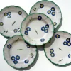 New Pamono Ceramic Flower Plates from CAS Vietri, Italy, 1960s, Set of 5