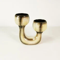 Pamono Ceramic Flower Pot with Cover from Bay Keramik, Germany, 1960s