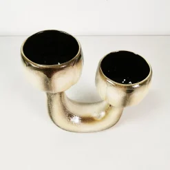 Pamono Ceramic Flower Pot with Cover from Bay Keramik, Germany, 1960s