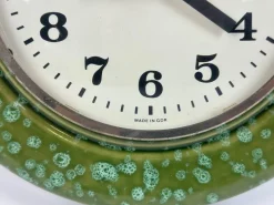 Pamono Ceramic Kitchen Wall Clock from Weimar, 1960s><noscript><img width=