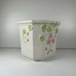 Pamono Ceramic Planter with Relief, Martan, Portugal, 1960s-1980s><noscript><img width=