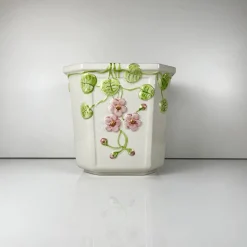 Pamono Ceramic Planter with Relief, Martan, Portugal, 1960s-1980s><noscript><img width=