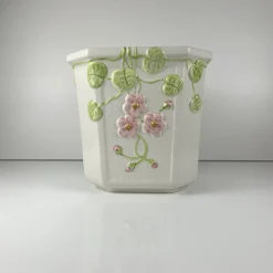Pamono Ceramic Planter with Relief, Martan, Portugal, 1960s-1980s><noscript><img width=