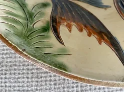 Clearance Pamono Ceramic Plate in the Style of Puigdemont