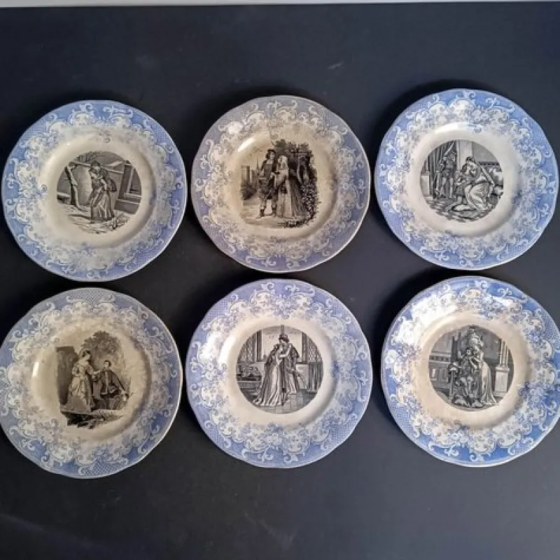 Outlet Pamono Ceramic Plates from Villeroy and Boch Wallerfangen, Set of 6