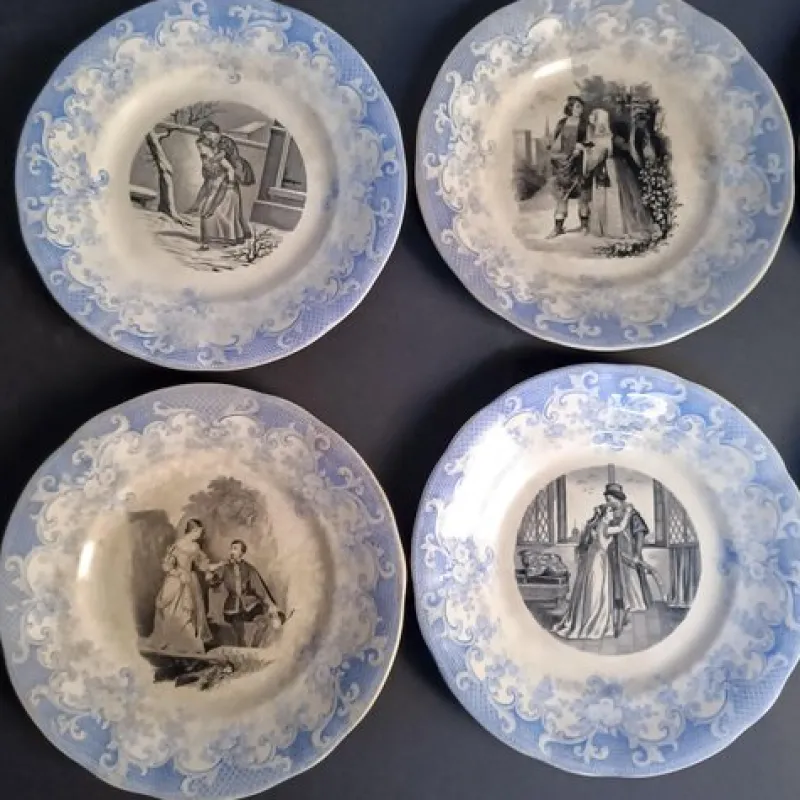 Outlet Pamono Ceramic Plates from Villeroy and Boch Wallerfangen, Set of 6