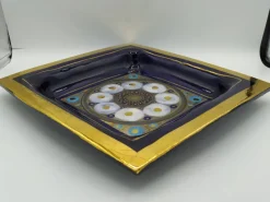 Pamono Ceramic Pocket Tray by Georges Pelletier, 1970s><noscript><img width=