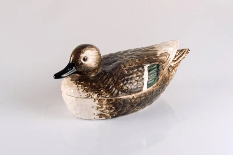 Clearance Pamono Ceramic Saucière in the shape of a Duck by Bassano, Italy