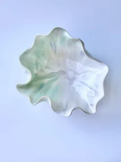 Pamono Ceramic Shell Bowl by Natalia Coleman><noscript><img width=