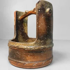 Discount Pamono Ceramic Shigaraki Well Ikebana Vase, 1950s