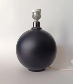 Hot Pamono Ceramic Table Lamp in Black, 1970s